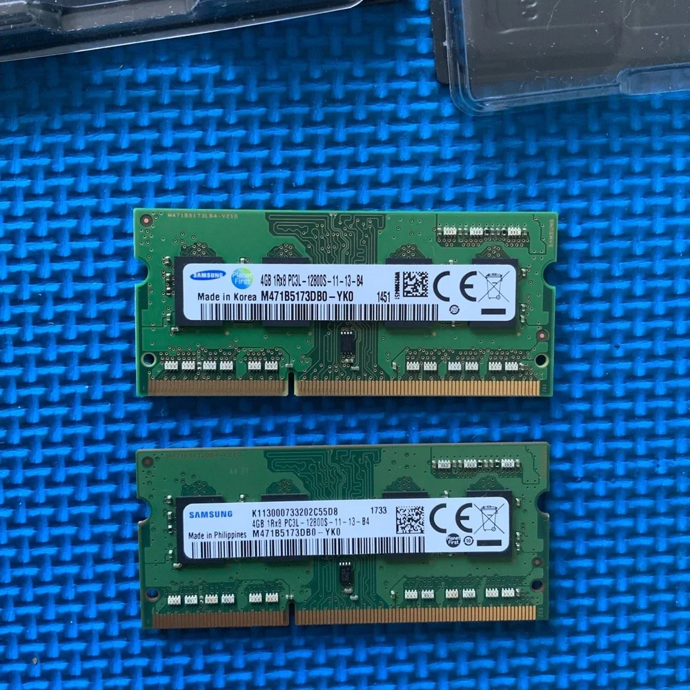 Samsung PC3L 4GB x 2 laptops memory.